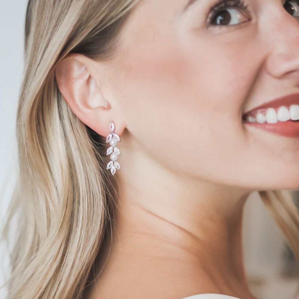 «Liebe» νυφικό σετ έρωτας , βραχιόλι με τα σκουλαρίκια του! - Image 4