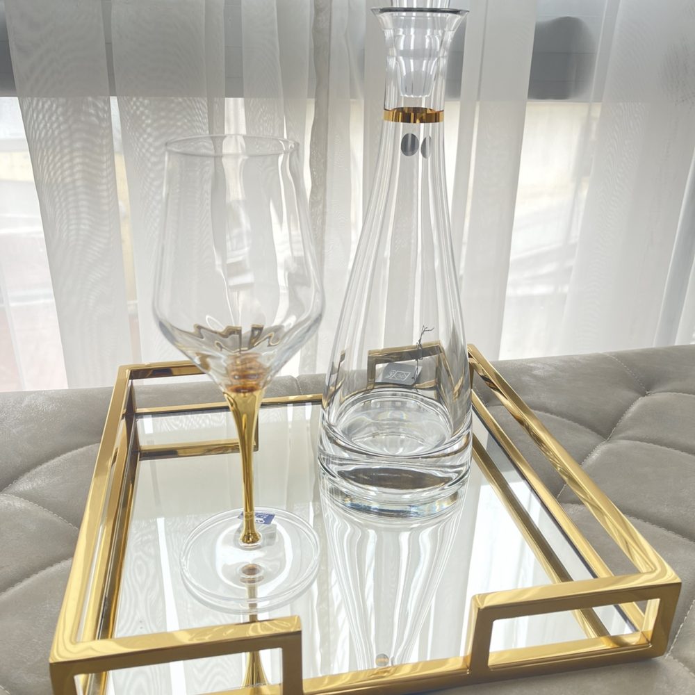 Σετ κρασιού 3τμχ. με χρυσές λεπτομέρειες! - Image 4