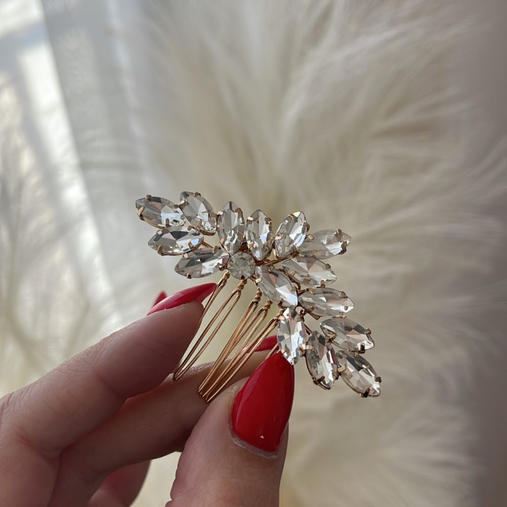 Μικρό χρυσό χτενάκι , ιδανικό για το πλάι και για στόλισμα του σινιόν! - Image 1