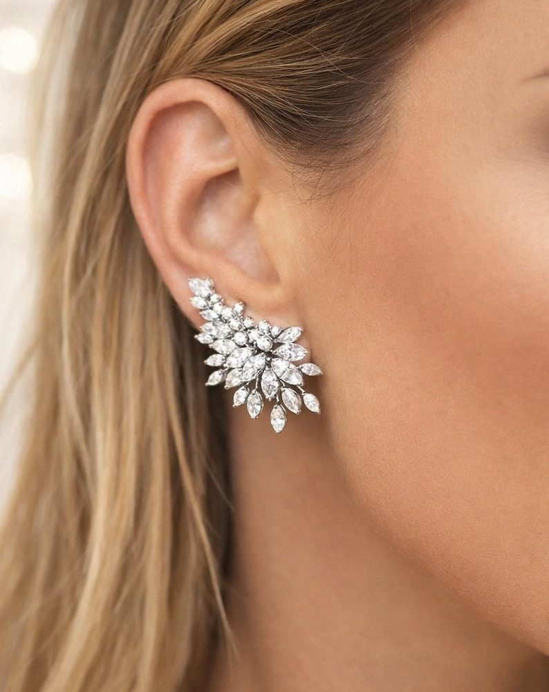 “The Dune” ear cuff στολισμένα με ζιργκόν! - Image 1