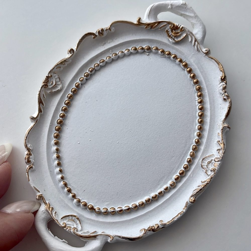 Vintage πιατάκι για βέρες, λευκό! - Image 4