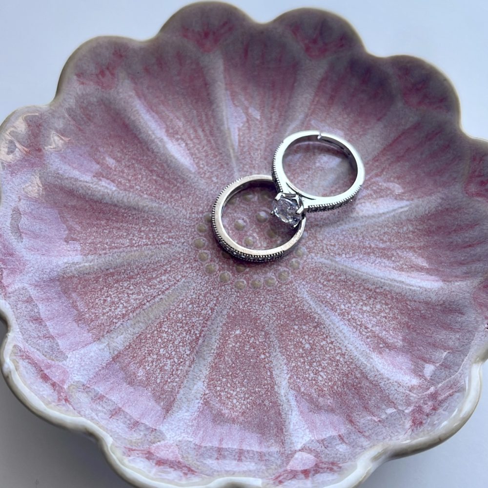 Κεραμικό πιατάκι για βέρες , σε ροζ παστέλ αποχρώσεις! - Image 5