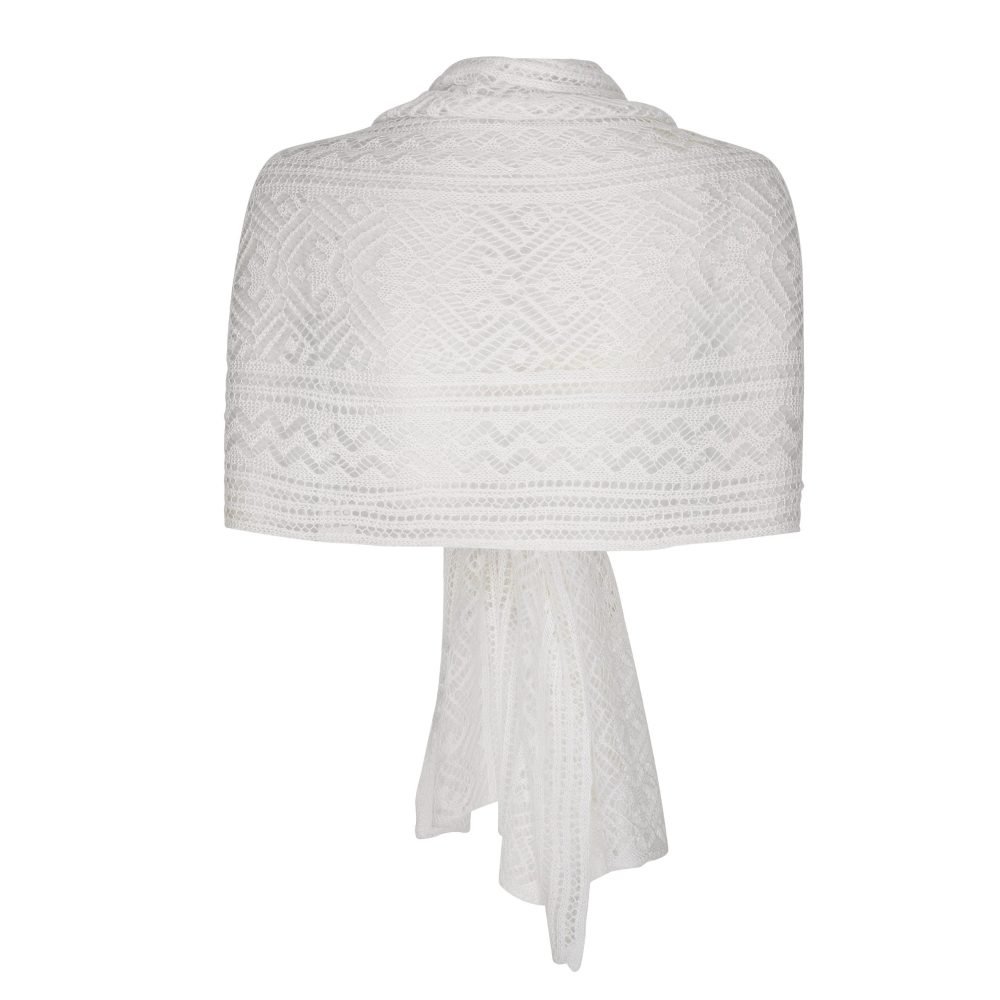 Ιβουάρ νυφική εσάρπα , από λεπτό απαλό μαλλινάκι! - Image 4