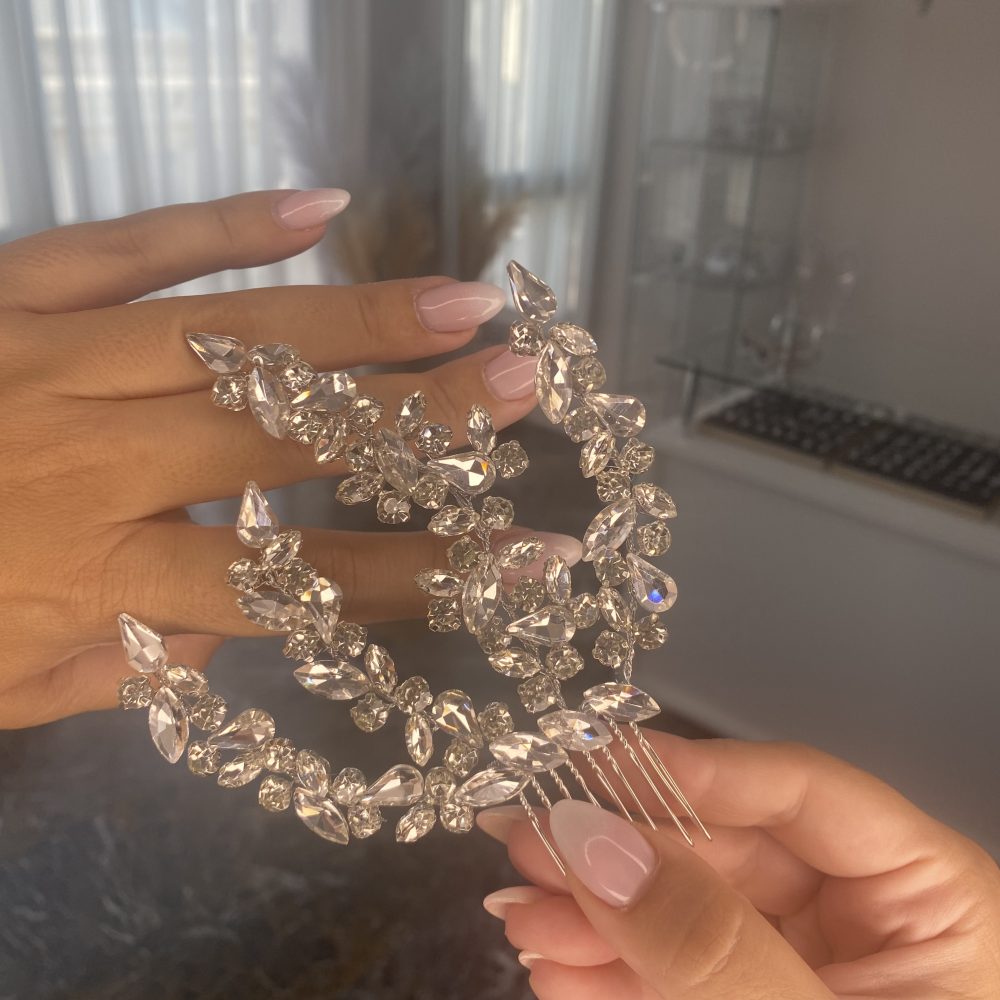 “De Lune” ένα λαμπερό χτενάκι , με ιδανικό σχέδιο για να τόοθετηθεί στο πλάι του χτενίσματος! - Image 5