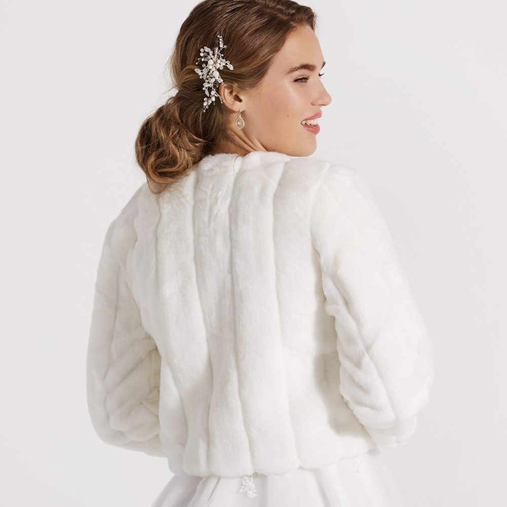 Νυφικό jacket από συνθετική γούνα εξαιρετικής ποιότητας! - Image 4