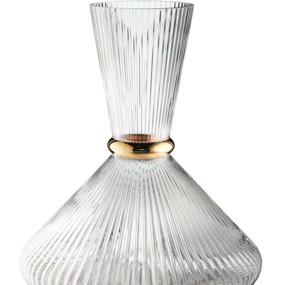 ΚΑΡΑΦΑ ΓΑΜΟΥ ΓΥΑΛΙΝΗ ΑΝΑΓΛΥΦΗ ΜΕ ΧΡΥΣΟ ΔΑΧΤΥΛΙΔΙ!