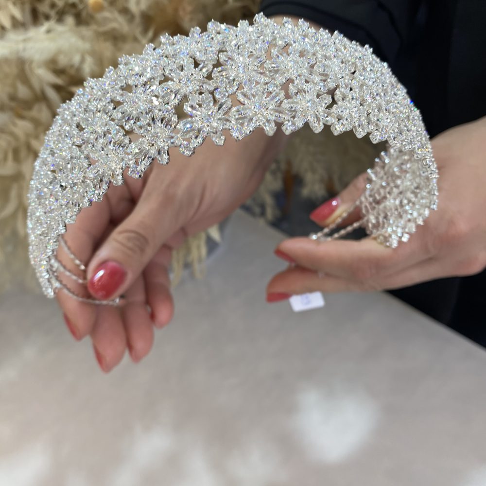 “Joli Joli” απόλυτα εντυπωσιακό headpiece! Στολισμένο με λαμπερά ζιργκόν κορυφαίας λάμψης! - Image 3