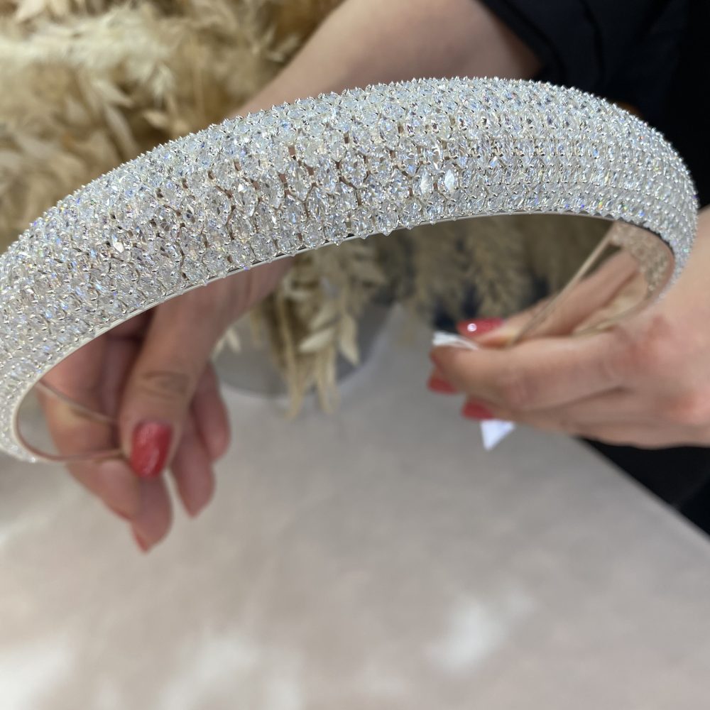 «Effortless» στυλάτο headpiece, μοναδικού σχεδιασμού! Εξολοκλήρου στολισμένο με υπέρλαμπρα ζιργκόν! - Image 3