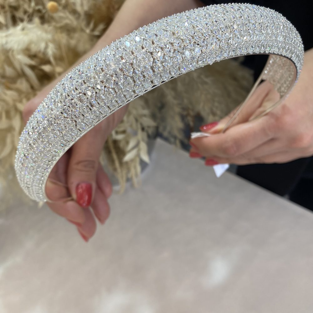 «Effortless» στυλάτο headpiece, μοναδικού σχεδιασμού! Εξολοκλήρου στολισμένο με υπέρλαμπρα ζιργκόν! - Image 5