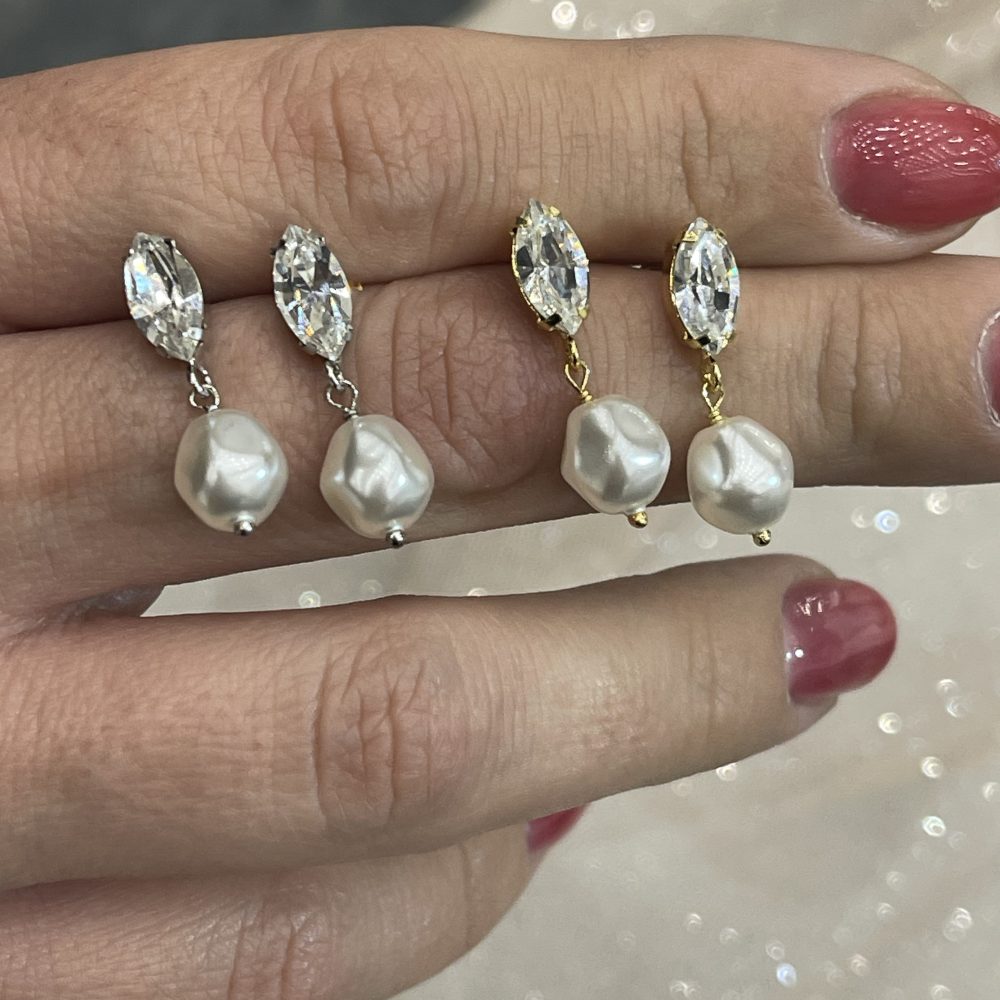 “PERLA BARROCA” απόλυτος συνδυασμός πέρλας & Swarovski! Ασήμι •925 από την exclusive συλλογή μας! - Image 8