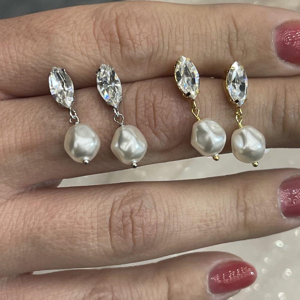 “PERLA BARROCA” απόλυτος συνδυασμός πέρλας & Swarovski! Ασήμι •925 από την exclusive συλλογή μας! - Image 7