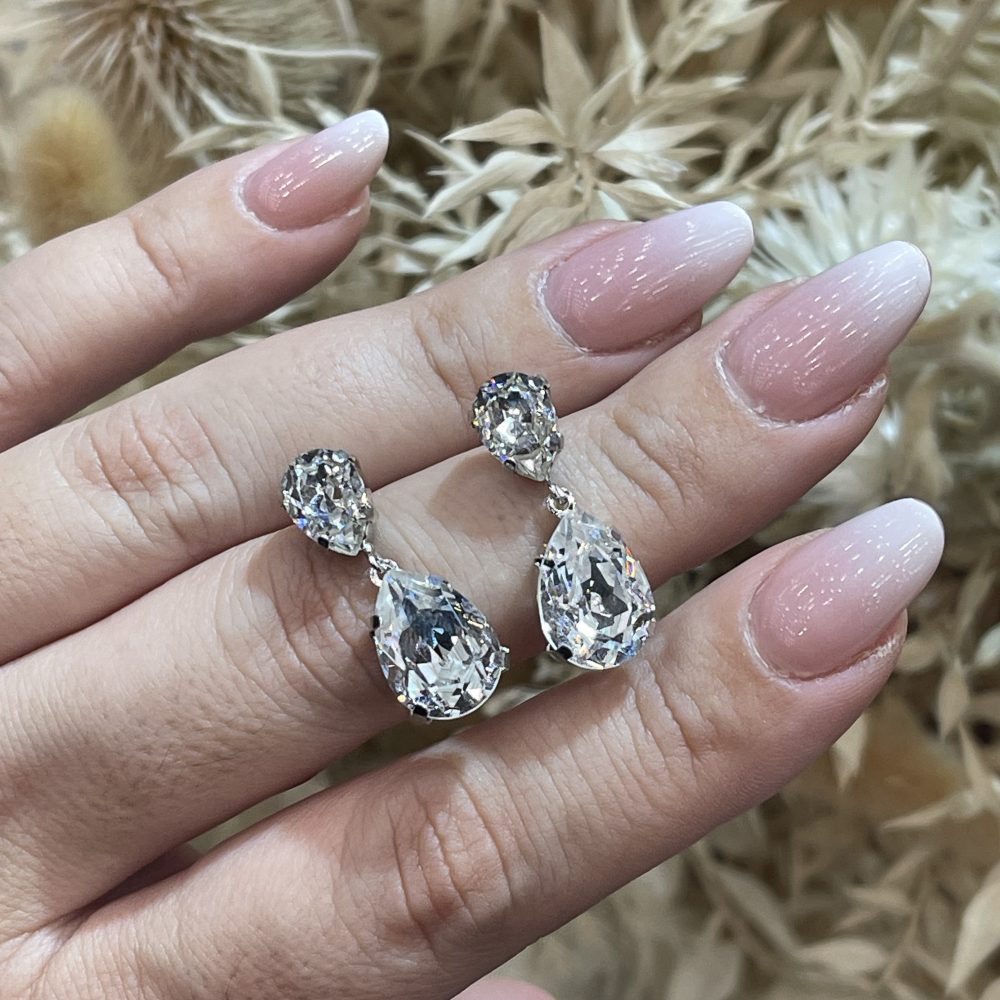 “Magnolia” Sterling Silver Long earrings!Απόλυτη καθαρότητα στη λάμψη, από την exclusive συλλογή μας! - Image 5