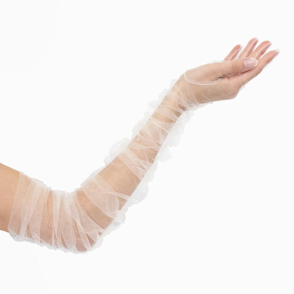 «Opera length tulle gloves» στυλάτα νυφικά γάντια για να ολοκληρώσουν το bridal look σου! - Image 2