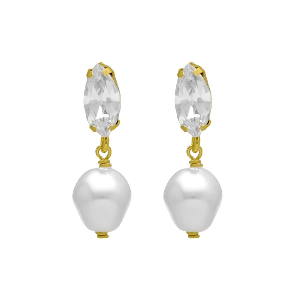 “PERLA BARROCA” απόλυτος συνδυασμός πέρλας & Swarovski! Ασήμι •925 από την exclusive συλλογή μας! - Image 4