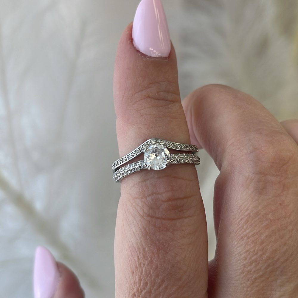 Δαχτυλίδι με βάση ατσάλι & ζιργκόν! - Image 2