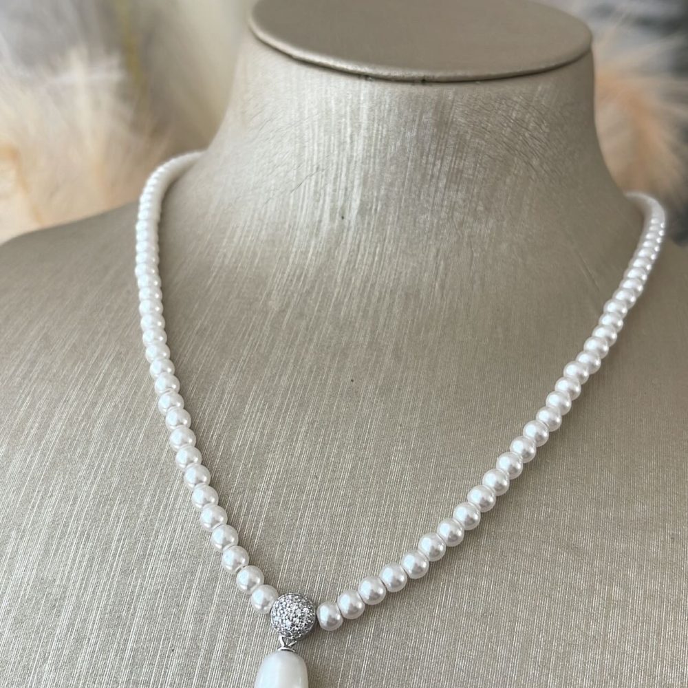 “Romance” εντυπωσιακό σετ με πέρλα & ζιργκόν! - Image 2