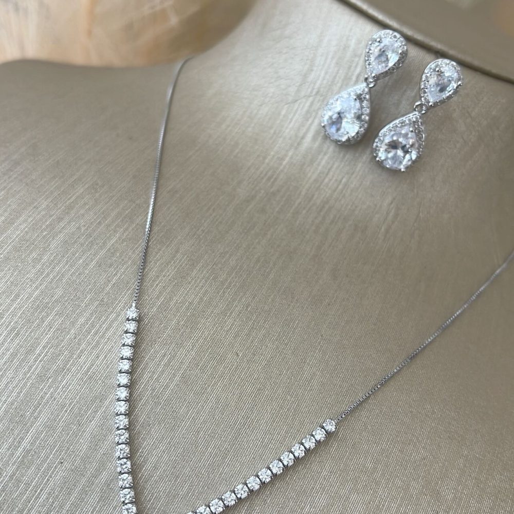 “Kalon” πανέμορφο σετ από ασήμι 925• και ζιργκόν κορυφαίας ποιότητας! - Image 1