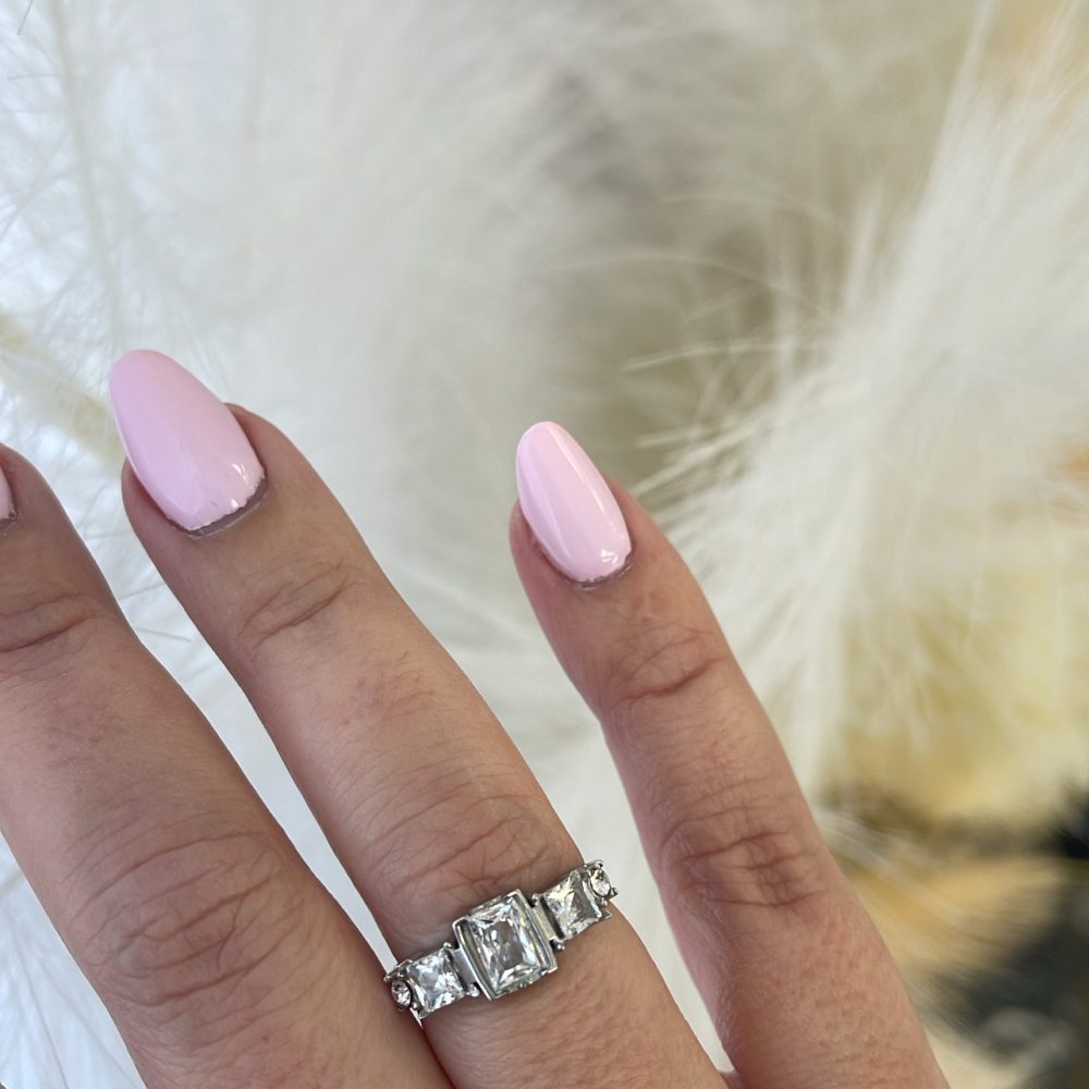 Σειρέ δαχτυλίδι με βάση ατσάλι & ζιργκονάκια! - Image 2