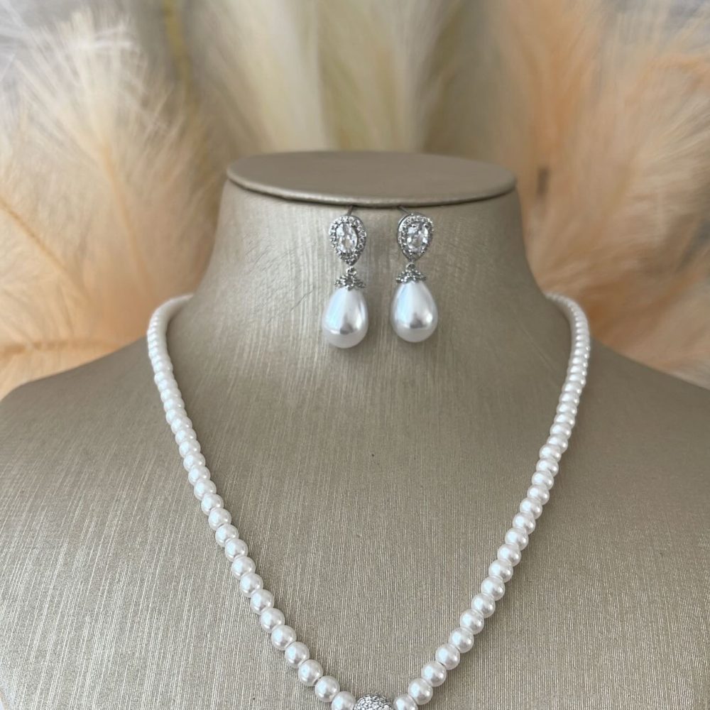 “Romance” εντυπωσιακό σετ με πέρλα & ζιργκόν! - Image 1