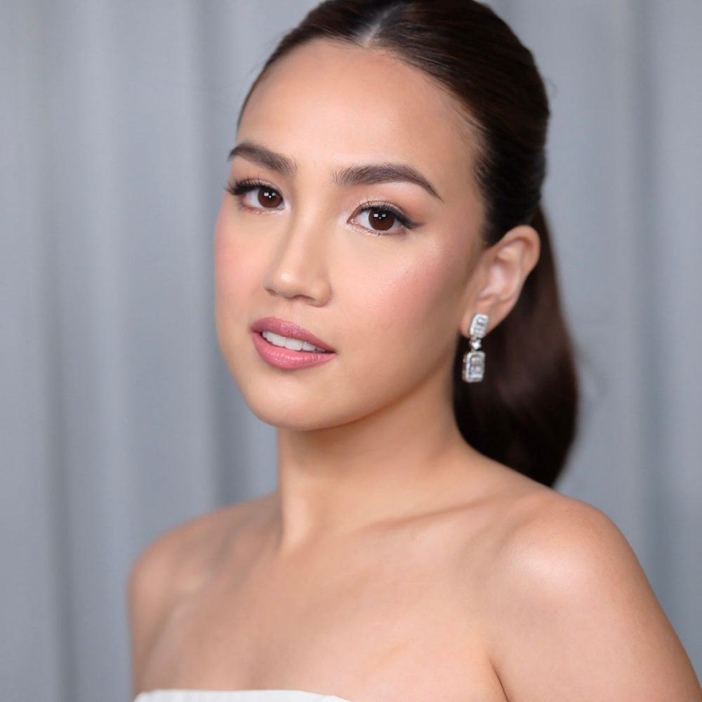 «Kenzie» σκουλαρίκια μεσαίου μεγέθους, επιπλατινωμένα με γνήσια ζιργκόν! - Image 6