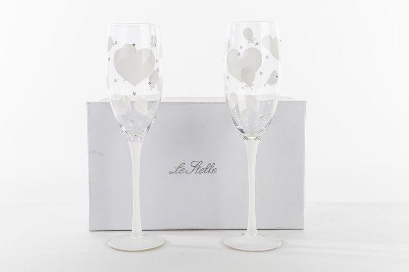 Σετ 2 ποτήρια σαμπάνιας στο ίδιο κουτί! Αποστέλλονται σε πολυτελές κουτί με σατέν και εσωτερικά φελιζόλ!